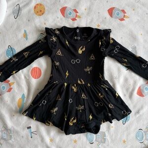 Kyte BABY Happy Potter bodysuit dress